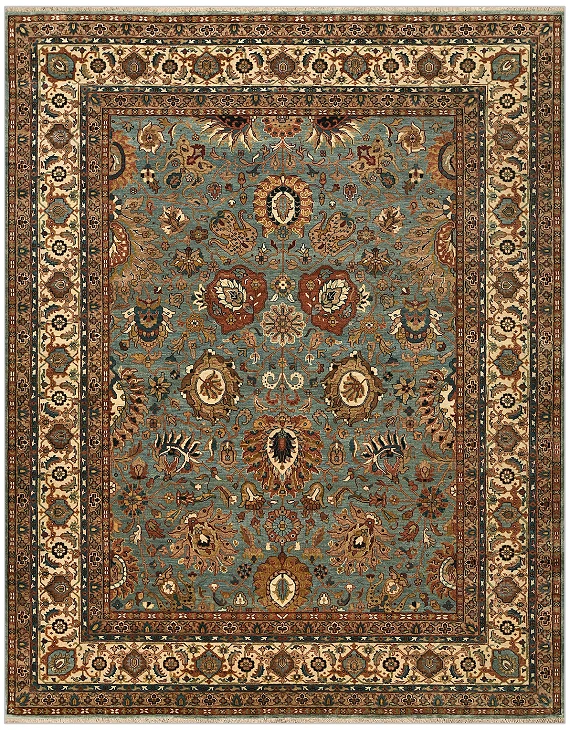 Шерстяной Индийский ковер Agra №5468 312x248cm