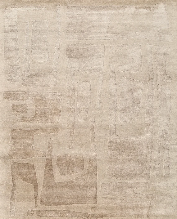 Индийский Relief ковер №5458 300x245cm из шелка и шерсти