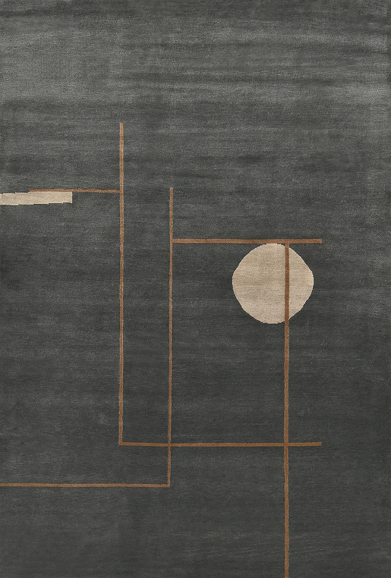 Шерстяной Индийский ковер Bauhaus №5485 273x183cm