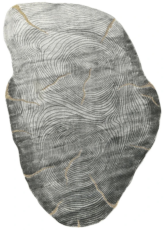 Шелковый Индийский ковер Stump №5487 233x157cm