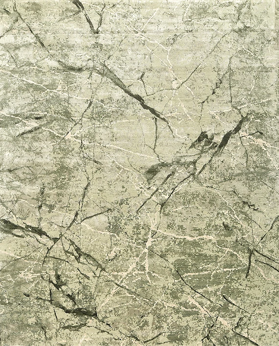 Индийский Marble ковер №5492 307x247cm из шелка и шерсти