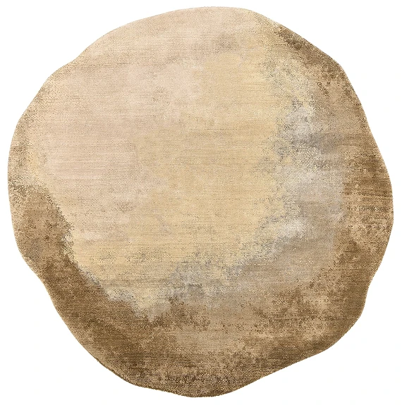 Индийский Ombre ковер №5518 191x188cm из шелка и шерсти