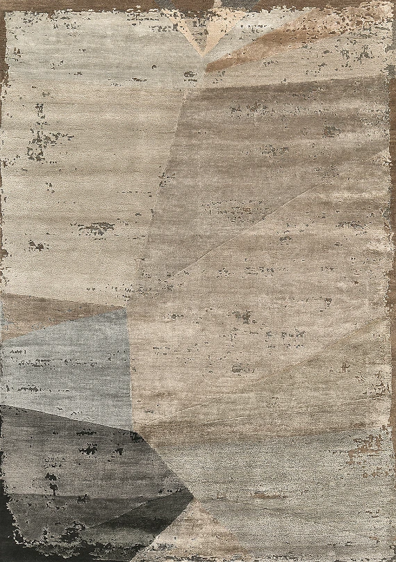 Индийский Old Crystal ковер №5520 243x170cm из шелка и шерсти