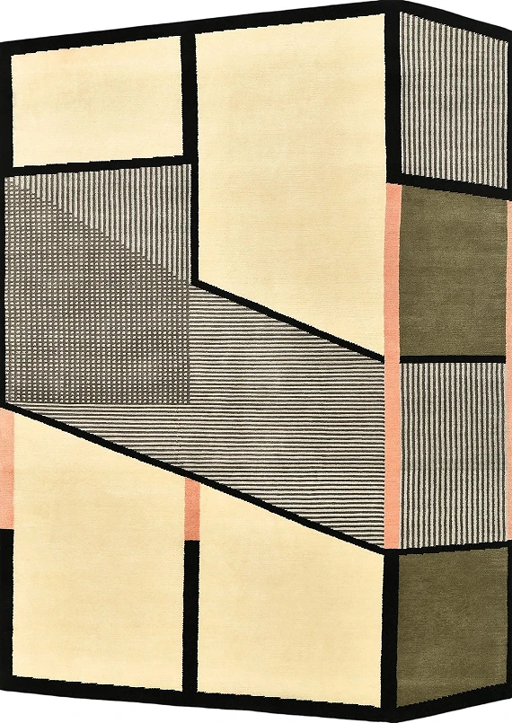 Шерстяной Индийский ковер Vista №5532 252x180cm