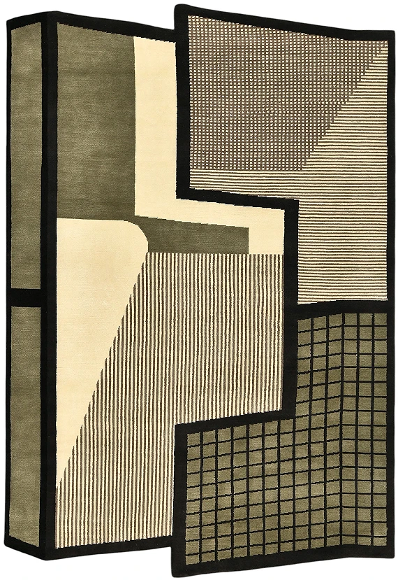 Шерстяной Индийский ковер Vista №5536 270x186cm