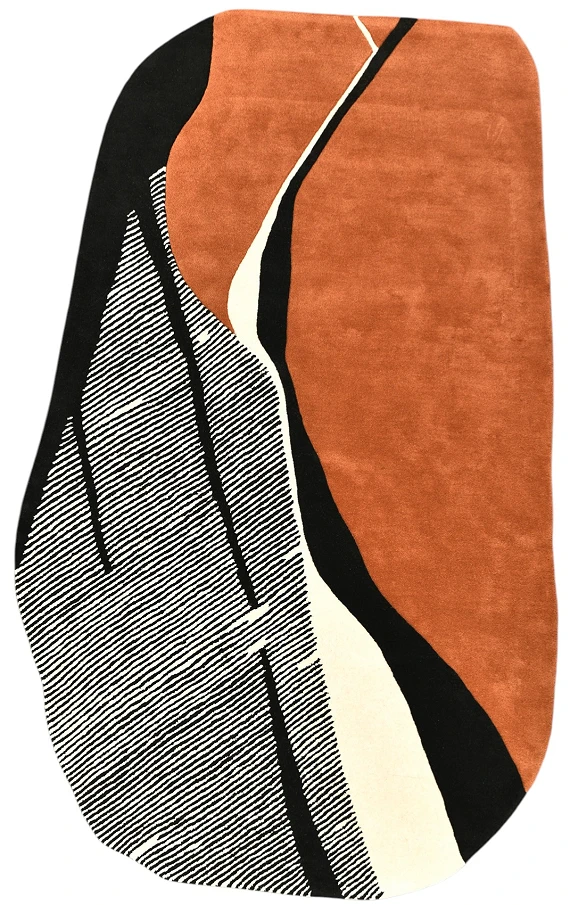 Шерстяной Индийский ковер Wooly №5550 248x150cm