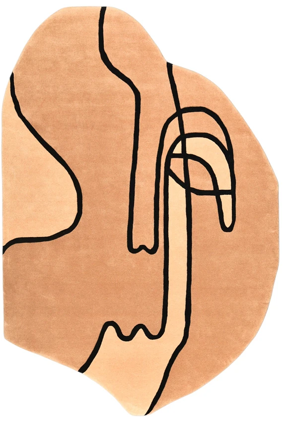 Шерстяной Индийский ковер Wooly №5552 300x202cm