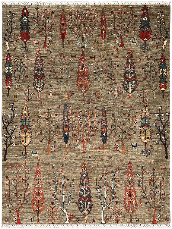 Шерстяной Пакистанский ковер Jardin №5637 219x168cm