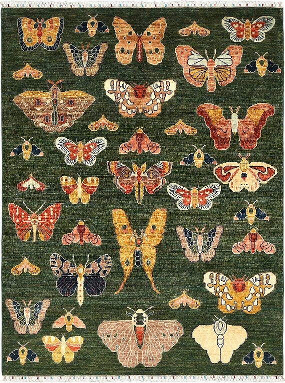 Шерстяной Пакистанский ковер Saltani №5650 203x155cm