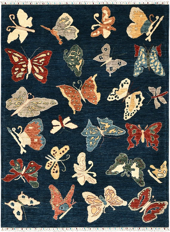 Шерстяной Пакистанский ковер Saltani №5652 201x152cm