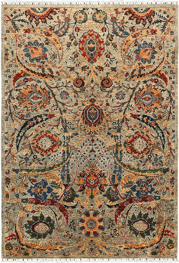 Шерстяной Пакистанский ковер Safavid №5654 298x205cm