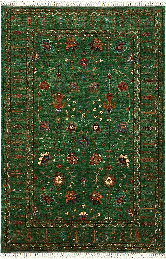 Шерстяной Пакистанский ковер Ziegler №5663 317x208cm