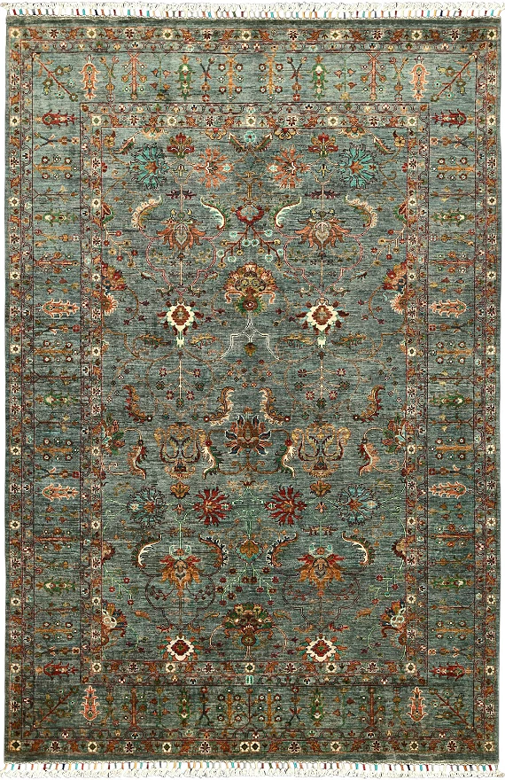 Шерстяной Пакистанский ковер Ziegler №5665 304x206cm