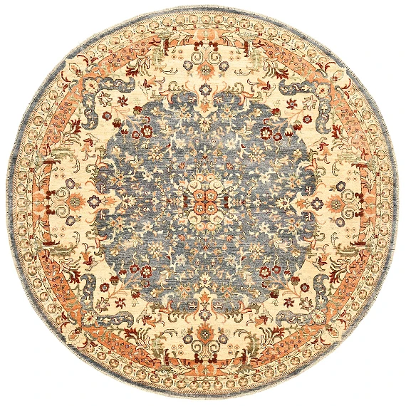 Шерстяной Пакистанский ковер Ziegler №5666 246x246cm