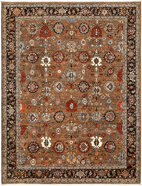 Шерстяной Пакистанский ковер Saltani №5689 355x244cm