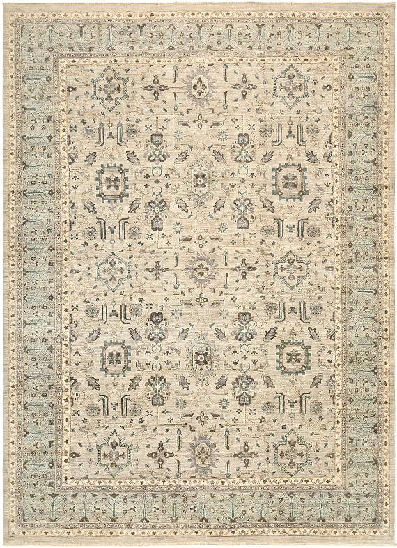 Шерстяной Пакистанский ковер Ziegler №5694 418x305cm