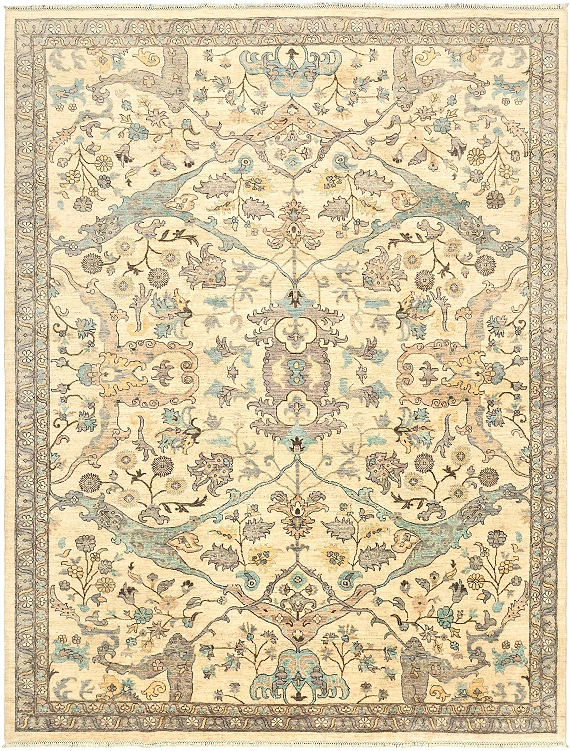 Шерстяной Пакистанский ковер Ziegler №5695 361x279cm