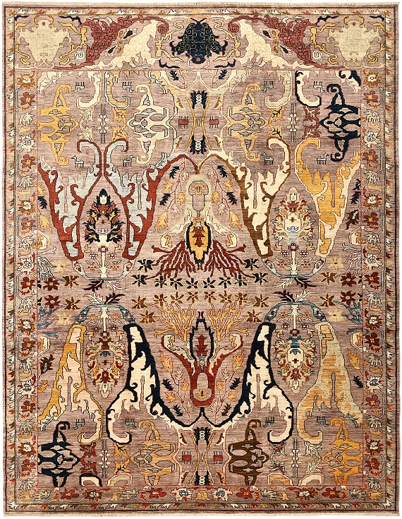 Шерстяной Пакистанский ковер Bijar №5696 351x275cm