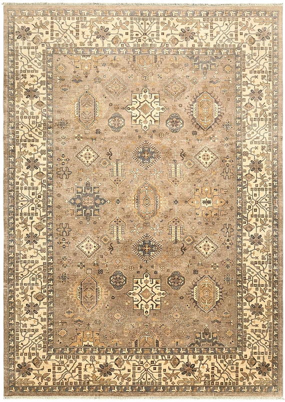 Шерстяной Пакистанский ковер Kazakh №5697 422x304cm