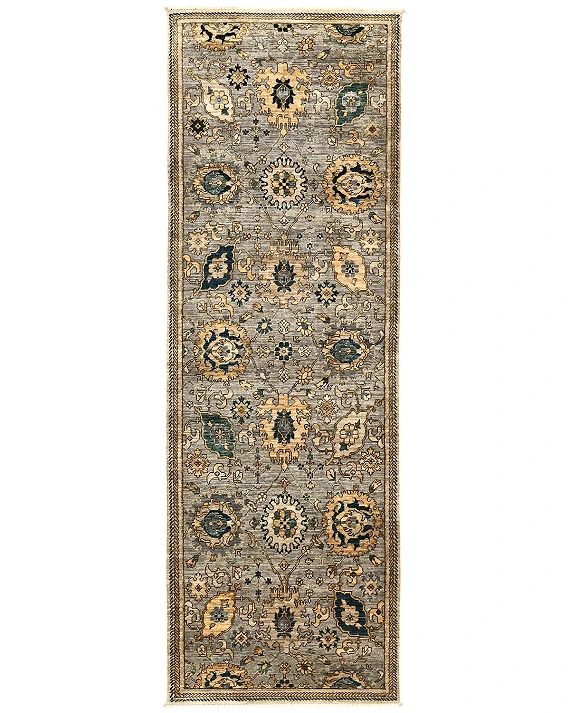 Шерстяной Пакистанский ковер Ziegler №5703 299x100cm