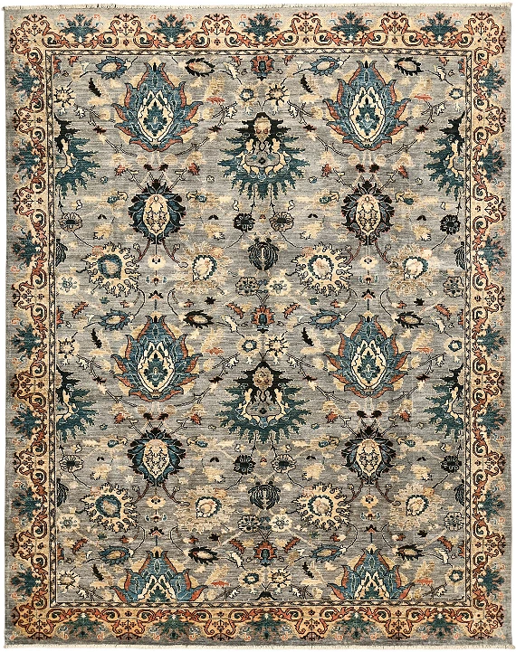 Шерстяной Пакистанский ковер Saltani №5707 308x243cm