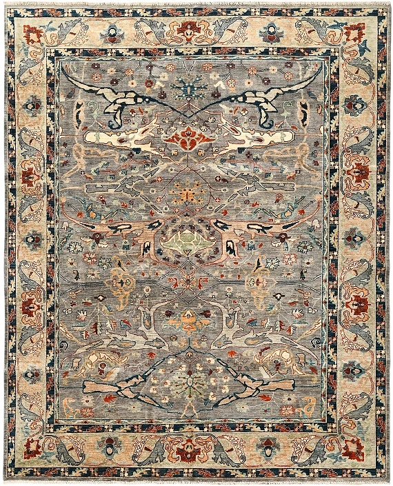 Шерстяной Пакистанский ковер Bijar Asli №5713 298x246cm