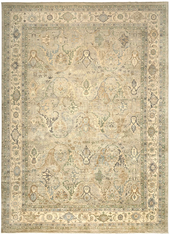 Шерстяной Пакистанский ковер Bijar №5716 554x401cm