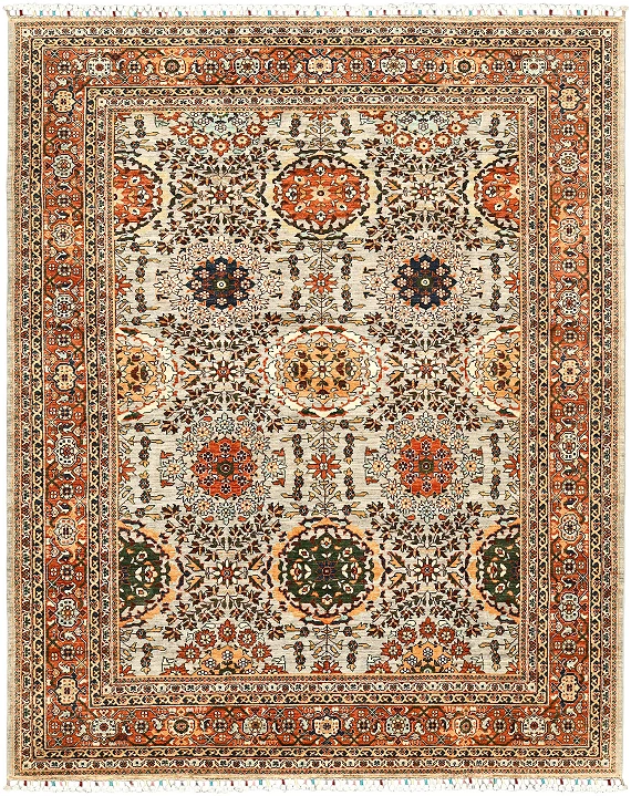 Шерстяной Пакистанский ковер Saltani №5721 308x248cm