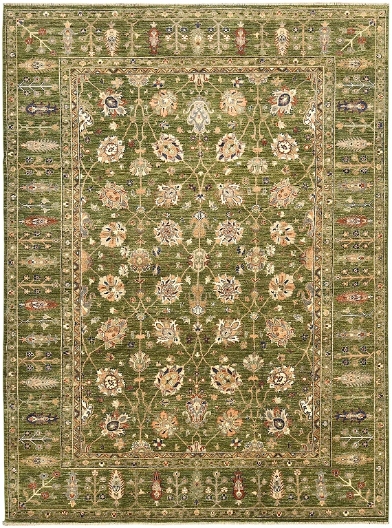 Шерстяной Пакистанский ковер Ziegler №5724 361x268cm