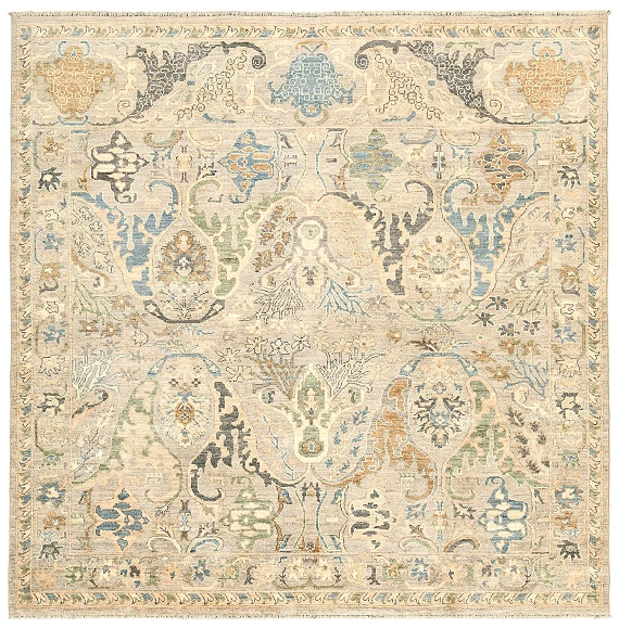 Шерстяной Пакистанский ковер Bijar №5732 251x248cm