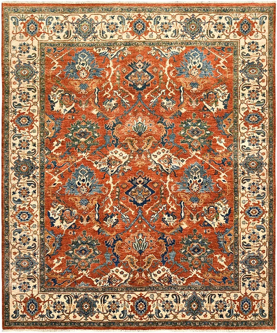 Шерстяной Пакистанский ковер Saltani №5734 294x248cm