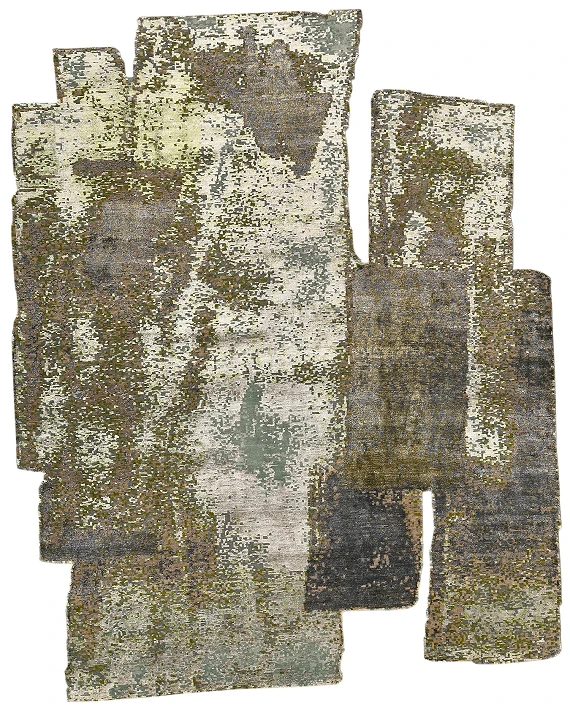 Индийский Fantasy ковер №5752 308x247cm из шелка и шерсти