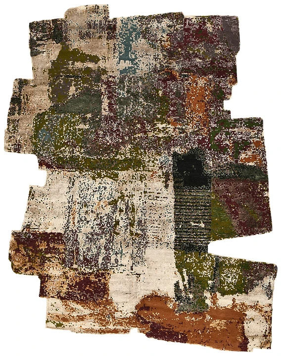 Индийский Fantasy ковер №5762 290x237cm из шелка и шерсти