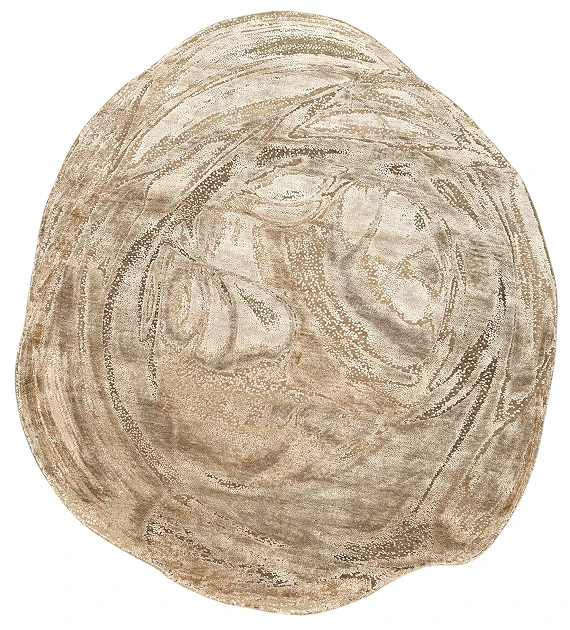 Индийский Ombre ковер №5763 268x241cm из шелка и шерсти