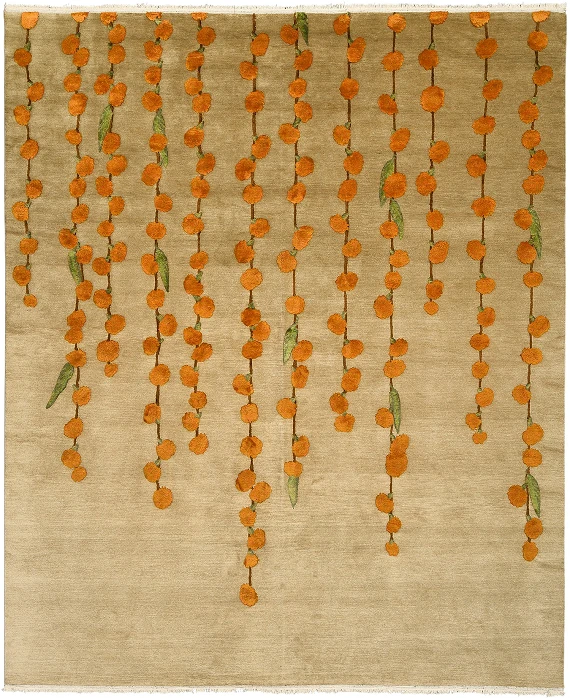 Непальский Marigolds ковер №5766 300x250cm из шелка и шерсти