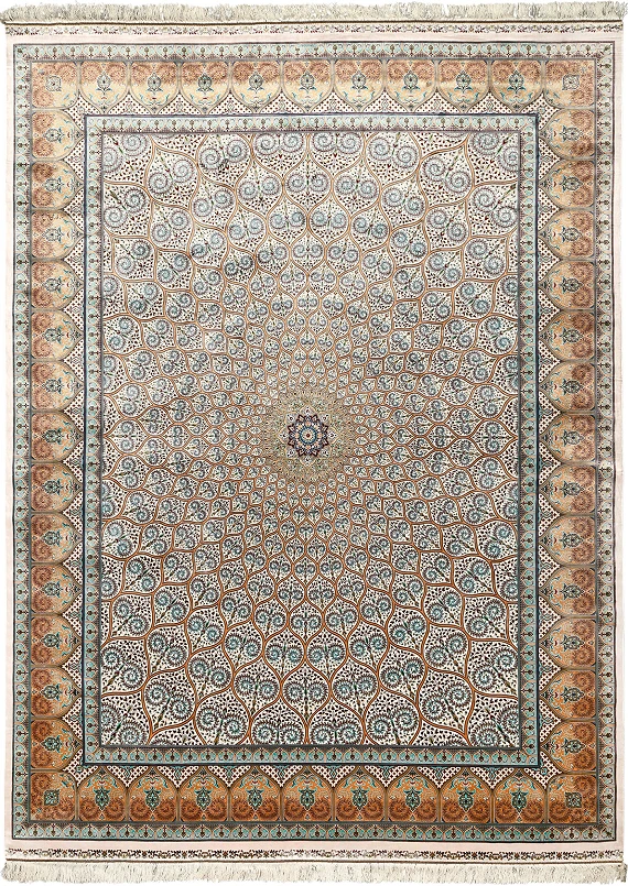 Шелковый Иранский ковер Persia №5775 600x400cm