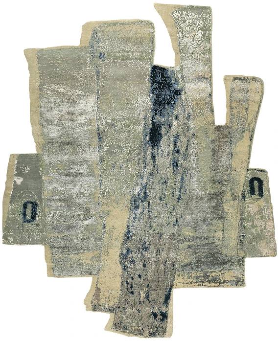 Индийский Fantasy ковер №5805 303x248cm из шелка и шерсти