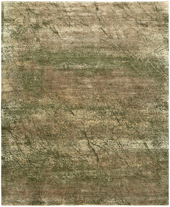 Индийский Marble ковер №5495 305x249cm из шелка и шерсти