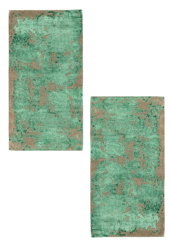 Индийский Aldo ковер №5831 142x74cm из шелка и шерсти