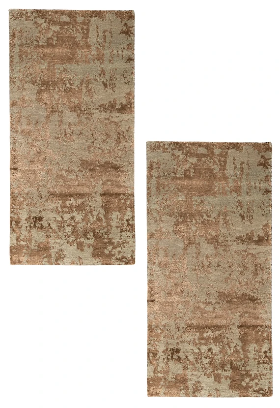 Индийский Aldo ковер №5854 142x74cm из шелка и шерсти