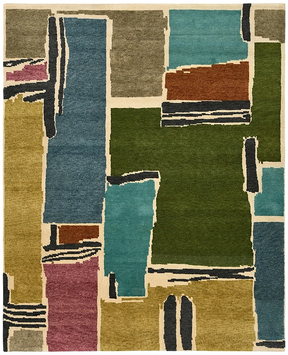 Шерстяной Индийский ковер Collage №5890 304x248cm