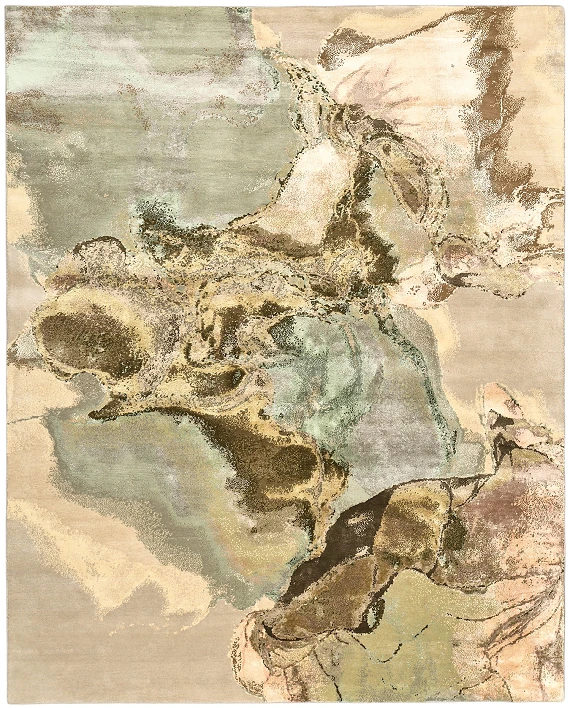 Индийский Cosmo ковер №5887 303x244cm из шелка и шерсти