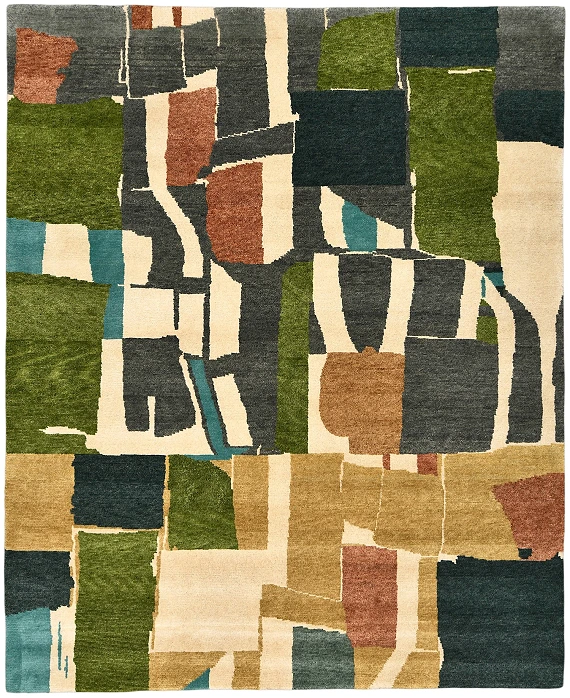 Шерстяной Индийский ковер Collage №5889 305x252cm