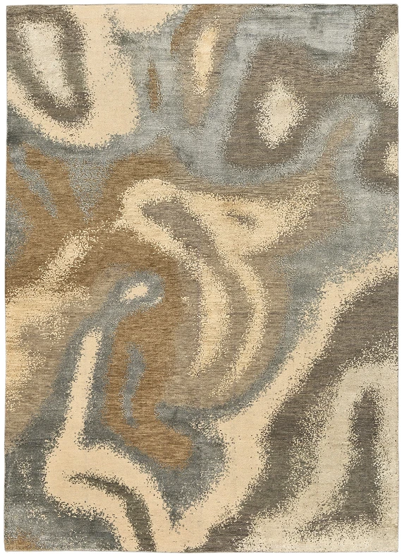 Индийский Element ковер №5905 240x170cm из шелка и шерсти