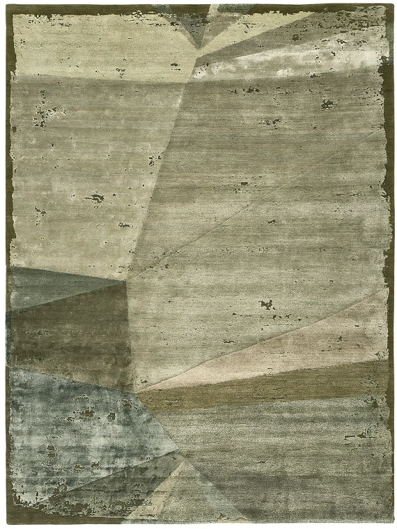 Индийский Old Crystal ковер №5915 363x276cm из шелка и шерсти