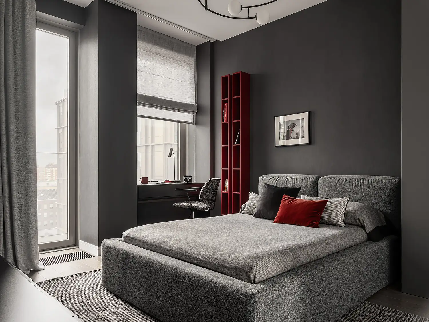 Стильный ковер Chester в интерьере спальни