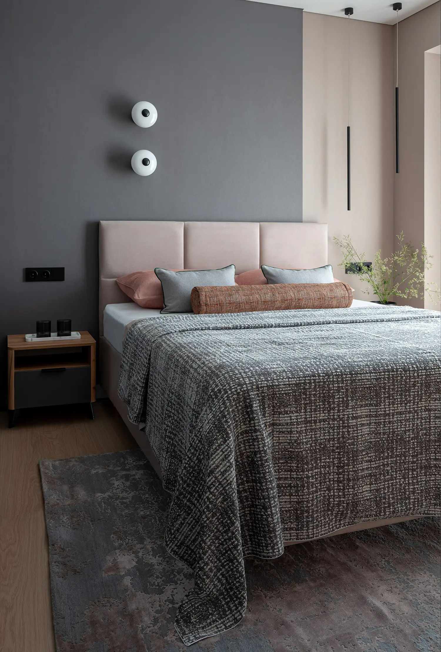 Ковер Aldo и интерьере спальни