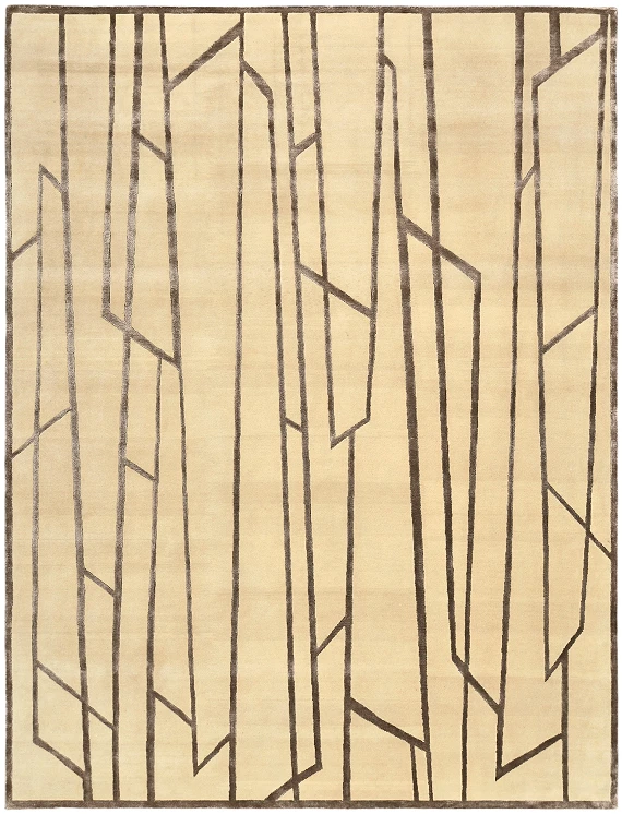 Индийский Relief ковер №6060 365x280cm из шелка и шерсти