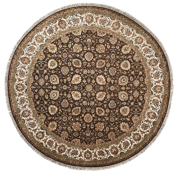 Индийский Rajastan ковер №1965 314x314cm из шелка и шерсти
