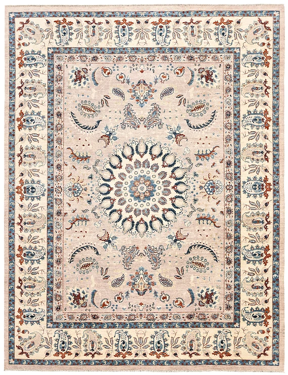 Шерстяной Пакистанский ковер Saltani №4227 363x280cm